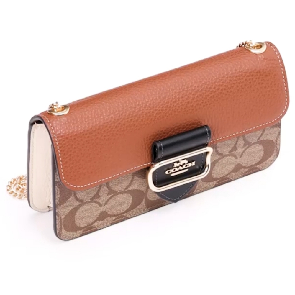 Coach Morgan Crossbody in Colorblock Signature Canvas CF475 - Picture 7 of 11